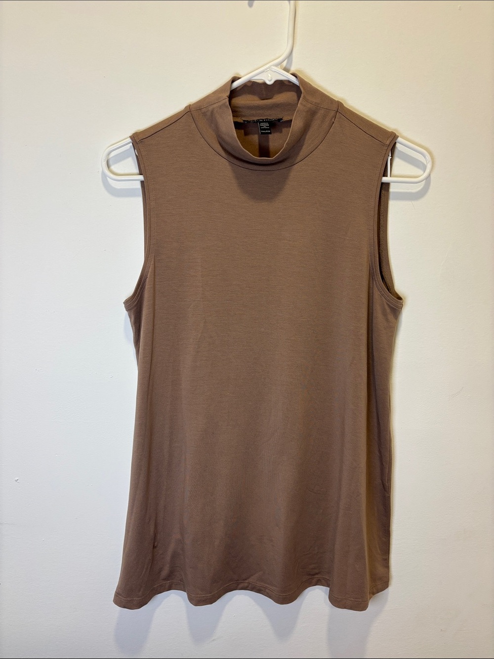 Eileen Fisher Sleeveless Mock Neck Top womens xxs